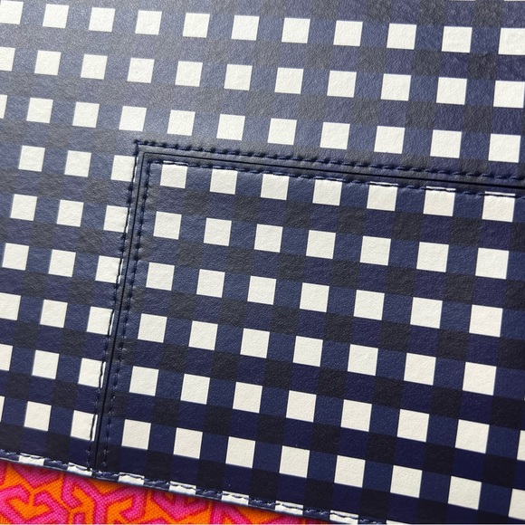 NEW Tory Burch Royal Navy Block T  Medium Travel Pouch - Picture 7 of 11